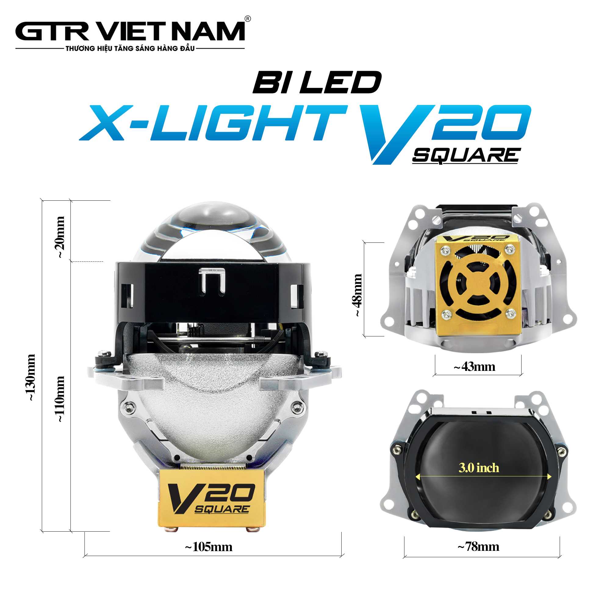 BI LED X-LIGHT V20 SQUARE